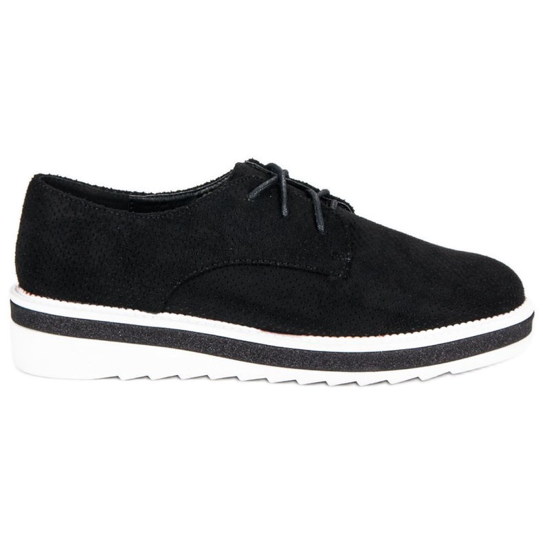 Cm Paris Scarpe stringate in pelle scamosciata nero