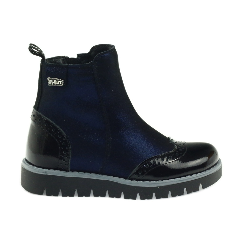 Stivali neri Ren But 3313 isolati nero blu navy