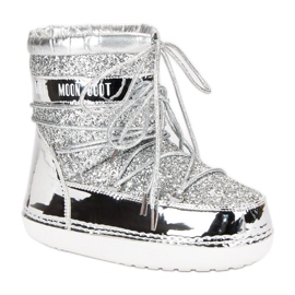 Stivali da neve argento alla moda grigio