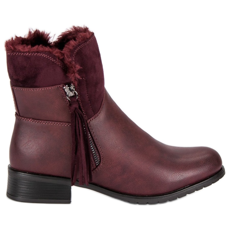 Forever Folie Stivali da donna caldi rosso