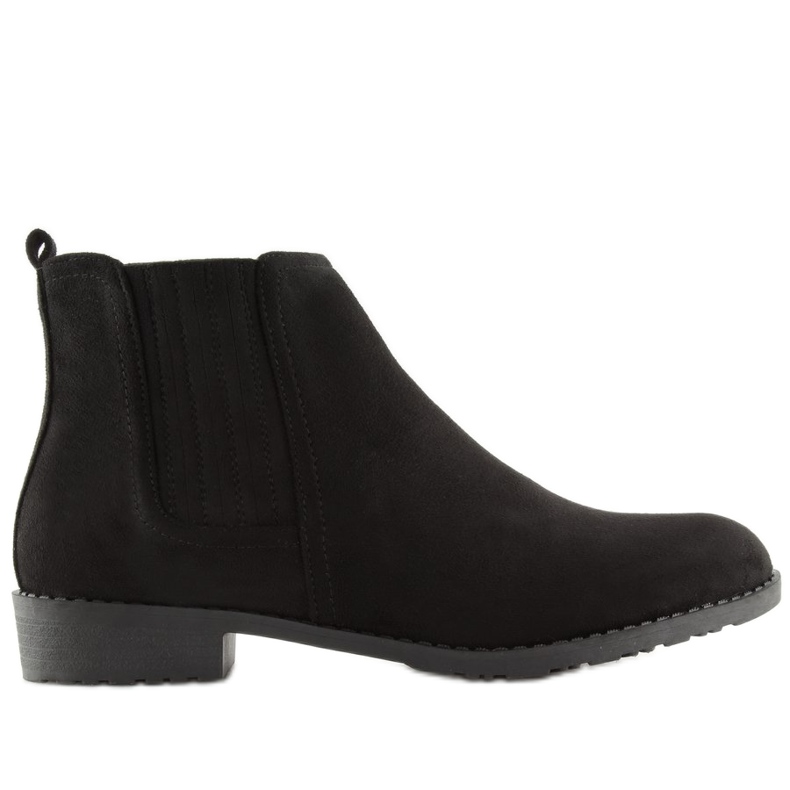 Stivaletti Chelsea neri da donna L1215 Black nero
