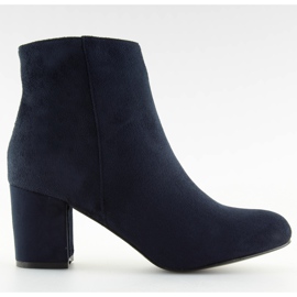 Stivali blu navy con tacco alto F780 blu