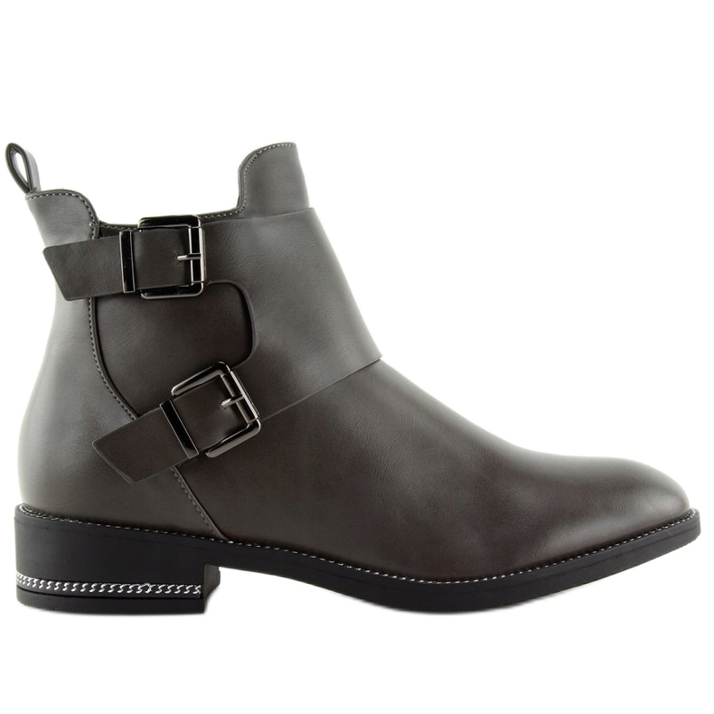 Stivaletti Chelsea grigi da donna C-7173 Grigio