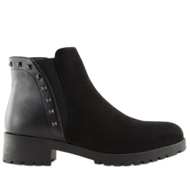 Stivaletti Chelsea neri da donna HY-19 Black nero