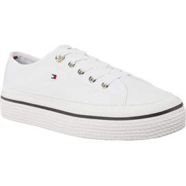 Tommy Hilfiger Sneaker Flatform aziendale 100 bianco