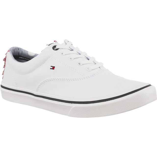 Tommy Hilfiger Sneaker leggera in tessuto 100 bianca