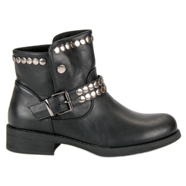 L. Lux. Shoes Stivali Neri Rock nero