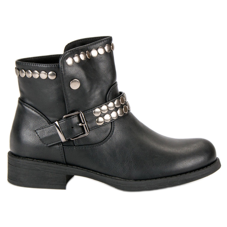 L. Lux. Shoes Stivali Neri Rock nero