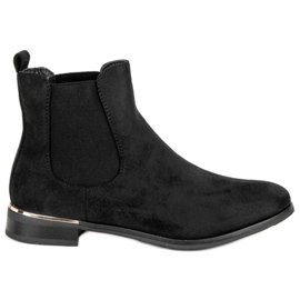 SDS Stivali Jodhpur in camoscio nero