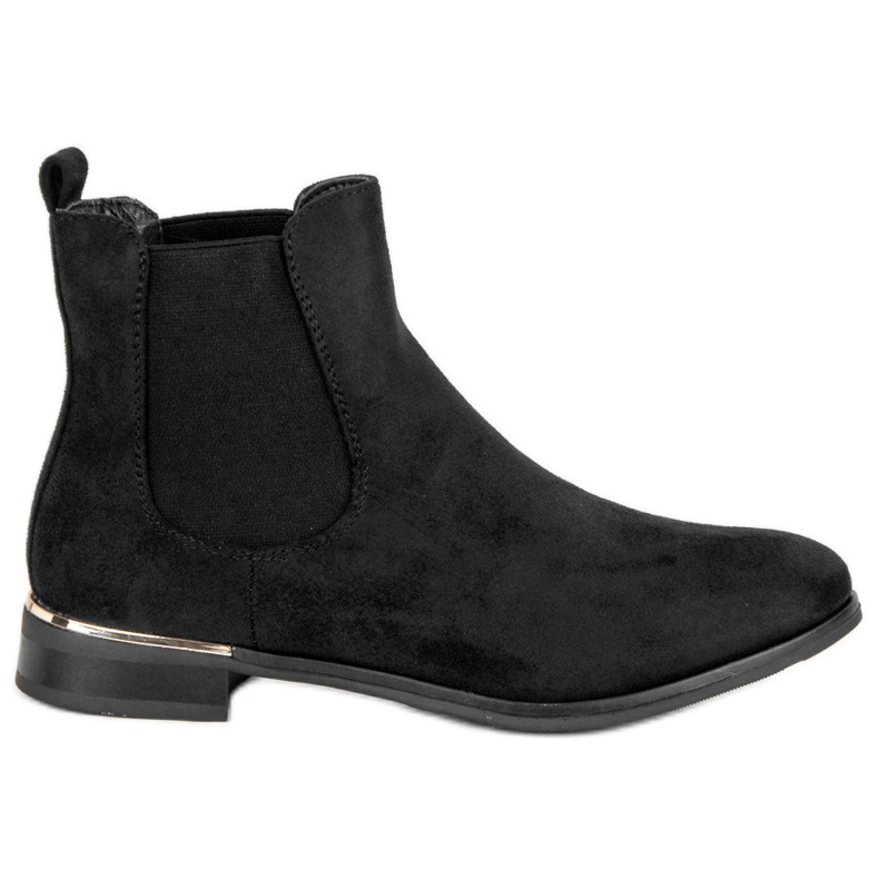 SDS Stivali Jodhpur in camoscio nero