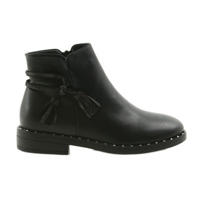Stivali neri con frange Filippo nero 461