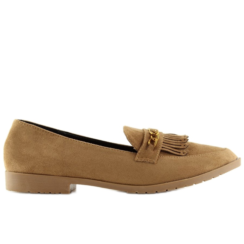 Mocassini marroni da donna HW308 Camel marrone