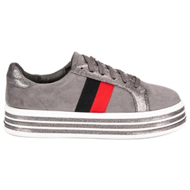 Scarpe da ginnastica sulla piattaforma VICES grigio