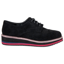 Vizi delle scarpe scamosciate nero