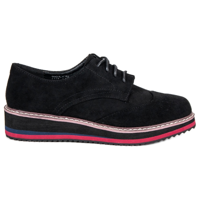 Vizi delle scarpe scamosciate nero