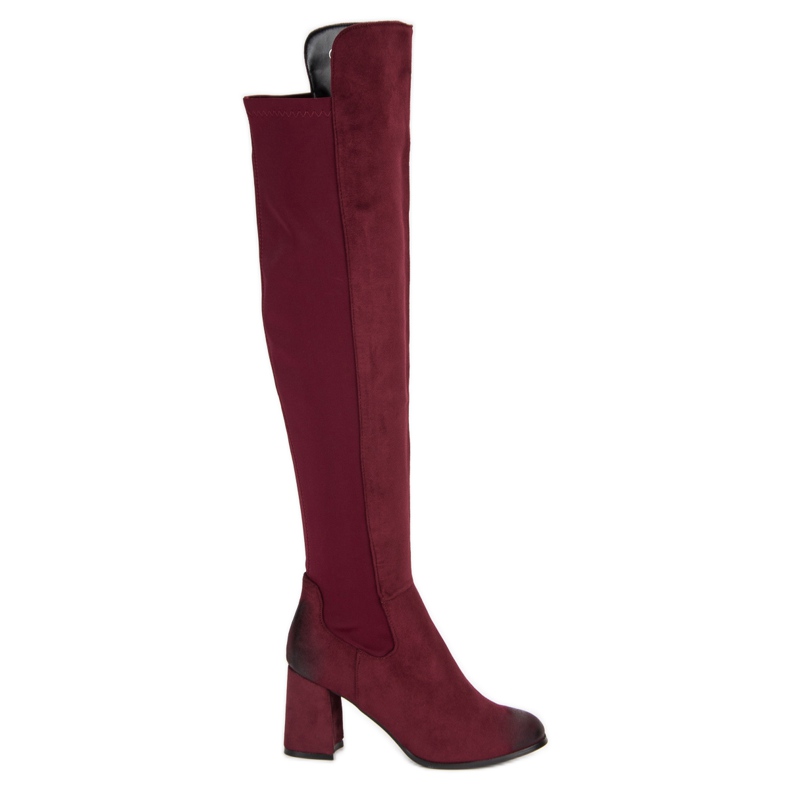 VINCEZA stivali bordeaux rosso