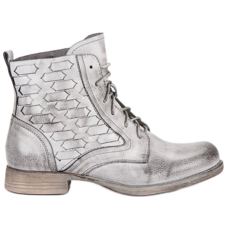 Forever Folie Stivaletti casual allacciati grigio
