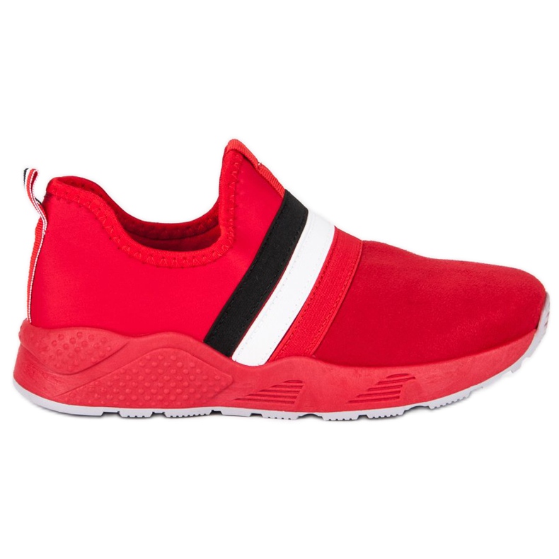 Scarpe da ginnastica rosse slip-on rosso