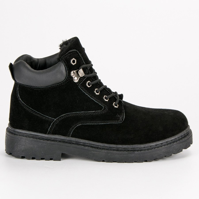 Original Walkman Shoes Trapper in pelle riscaldati nero