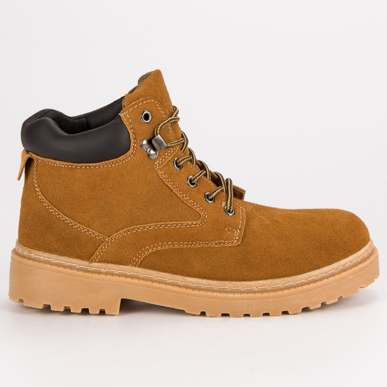 Original Walkman Shoes Pantaloni di pelle marrone