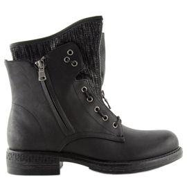 Stivali da donna militari neri CLS-31 Black nero