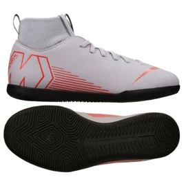 Scarpe indoor Nike Mercurial Superflyx 6 Club Jr AH7346-060 multicolore grigio