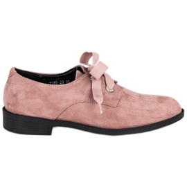 Scarpe allacciate polverose VICES rosa