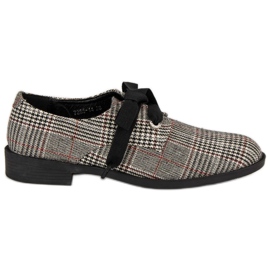 Scarpe a quadri annodate VICES grigio