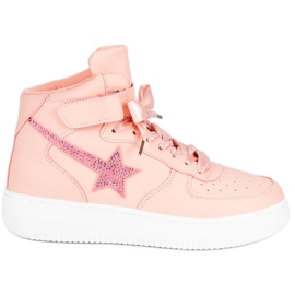 Stivaletti alla moda rosa