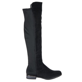 Super Me Stivali casual in pelle scamosciata nero