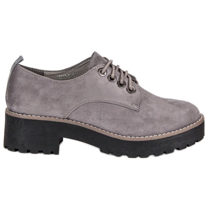 Scarpe scamosciate grigie grigio