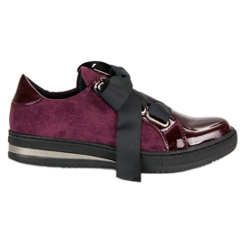 Filippo Scarpe da ginnastica eleganti viola rosso