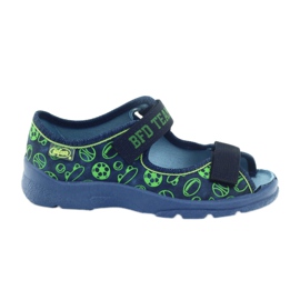 Befado scarpe per bambini sandali pantofole 969x124 verde blu navy