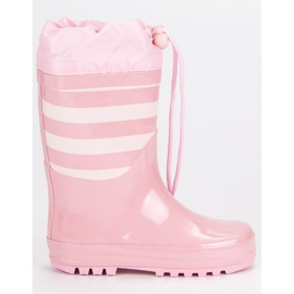 Galosce a costine rosa