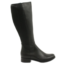 Stivali neri con elastico Arka 7152 nero