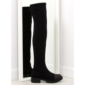 Stivali neri elastici RB12 neri nero