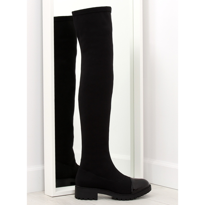 Stivali neri elastici RB12 neri nero