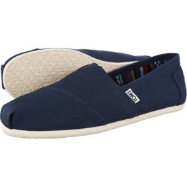 Toms Tela Mens Classic Alpargata 866 blu navy