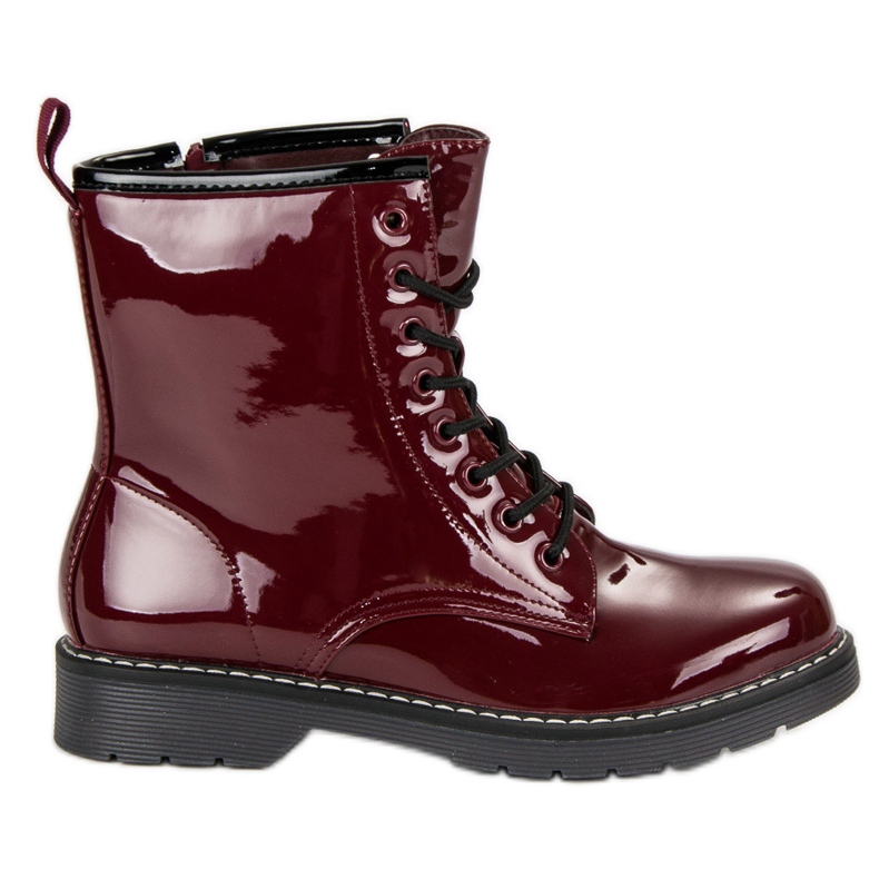 Stivali vinceza bordeaux rosso