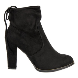 Lemax Stivali slip-on con tacco alto nero