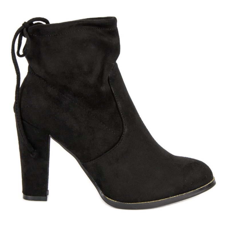 Lemax Stivali slip-on con tacco alto nero