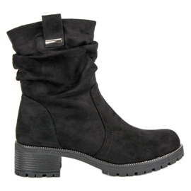 Lucky Shoes Lavoratori in pelle scamosciata nero