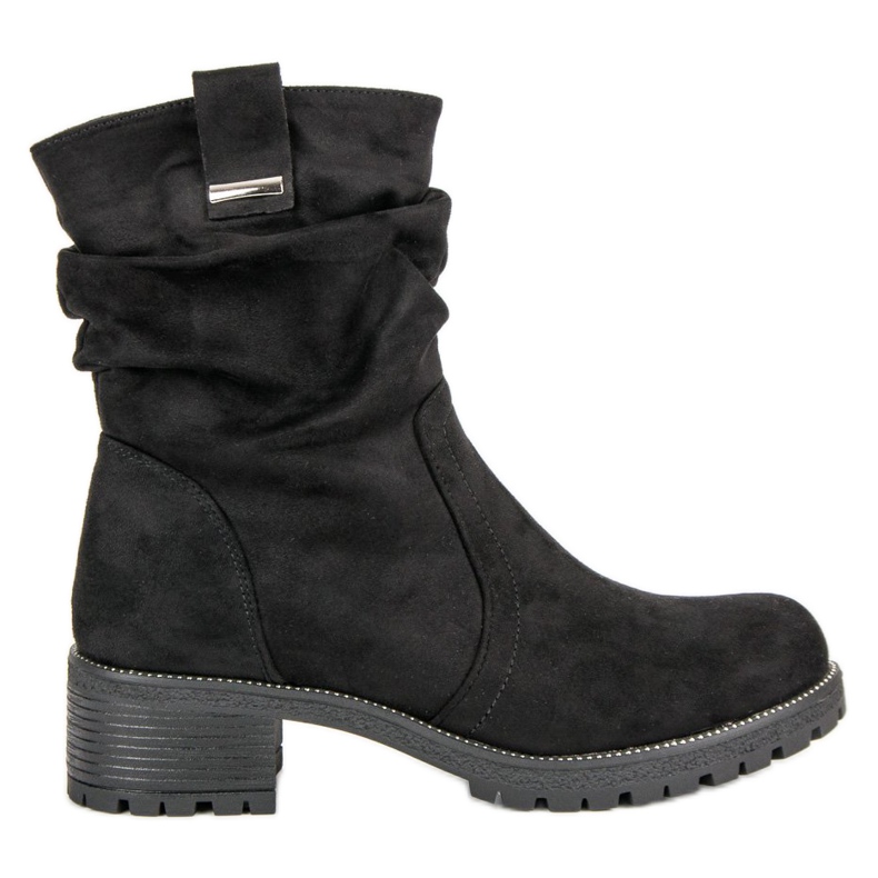 Lucky Shoes Lavoratori in pelle scamosciata nero