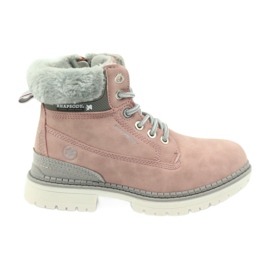 American Club Stivali americani stivaletti stivali invernali 708122 grigio rosa