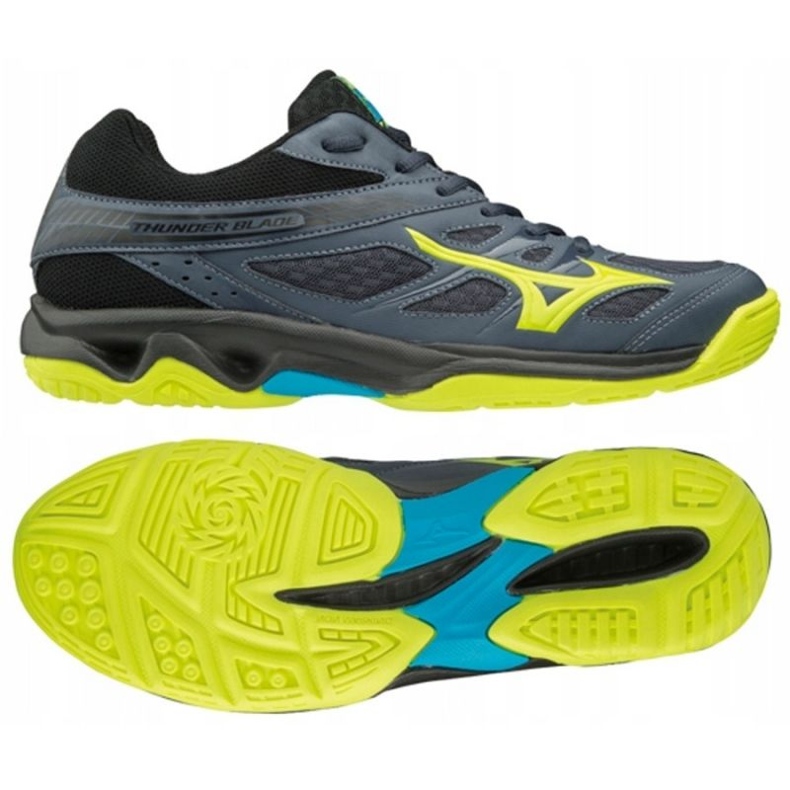 Mizuno Thunder Blade M V1GA177047 scarpe da pallavolo nero blu