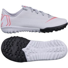 Nike Mercurial VaporX 12 Academy Tf Jr AH7353-060 scarpe da calcio grigio grigio