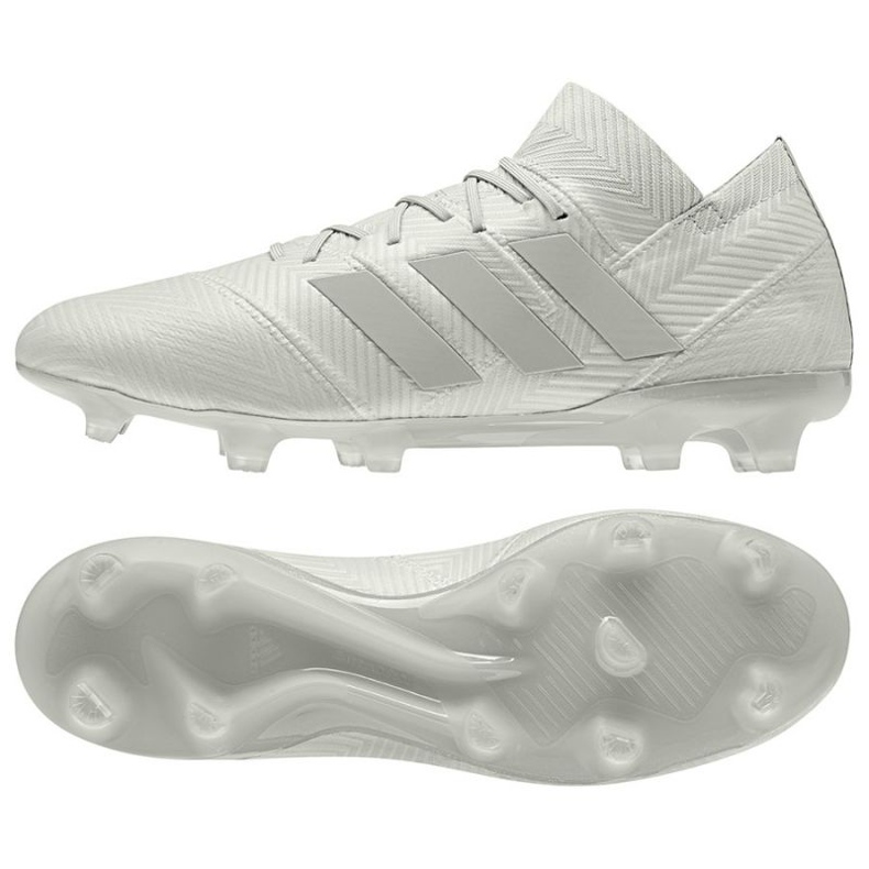 Le scarpe da calcio adidas Nemeziz 18.1 Fg M bianca