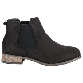 Queentina Stivaletti Chelsea casual nero