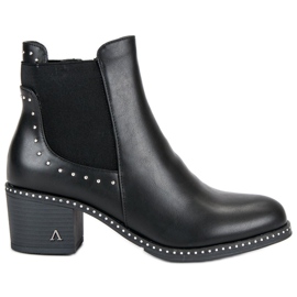Lucky Shoes Stivali rock Jodhpur nero