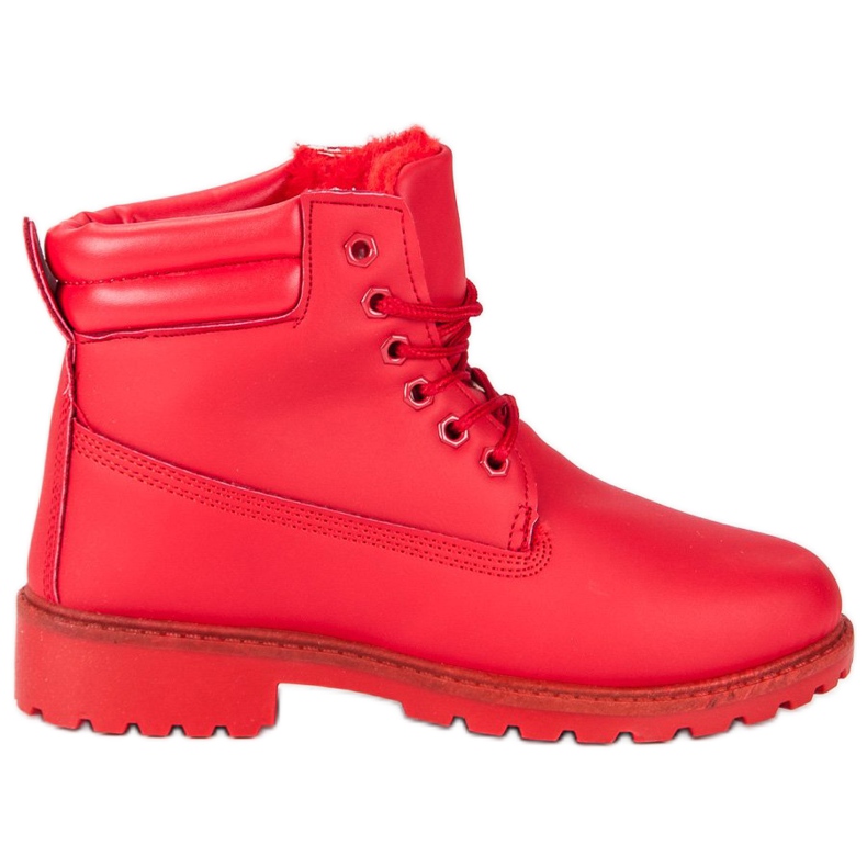 Trapper isolati rossi rosso